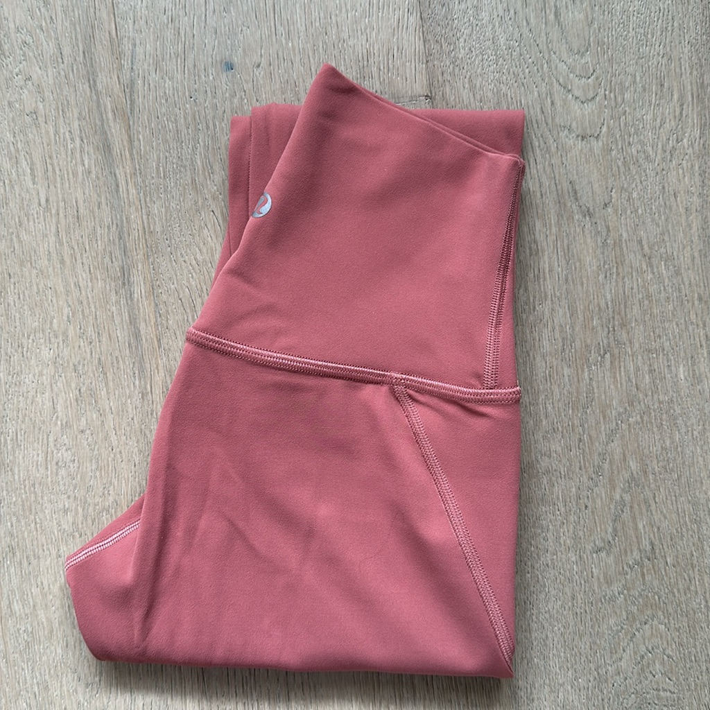 Euc Nulu And Mesh High Rise Tight Brier Rose Size Xs Asia Fit Lululemon